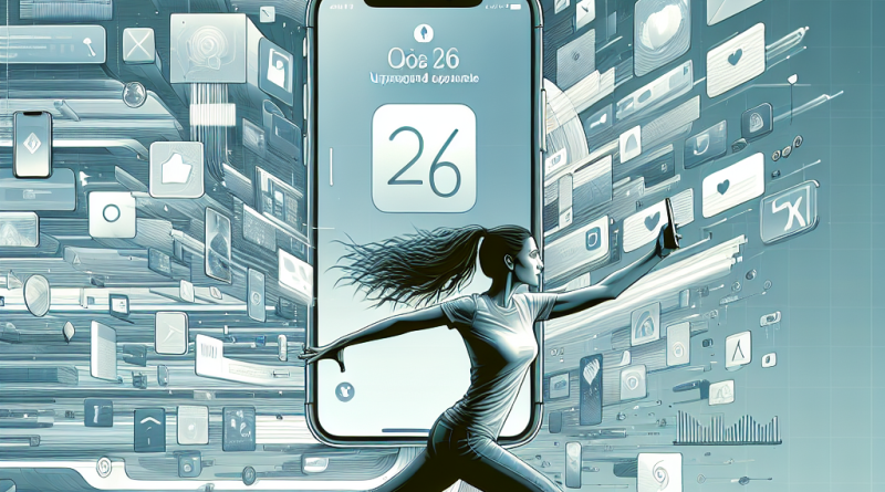Illustration of person taking photo with iphone in a minimal tech setups setting, with a determined mood.