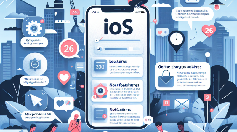 Illustration of ios 26 interface in a urban cityscapes setting, with a inspired mood.