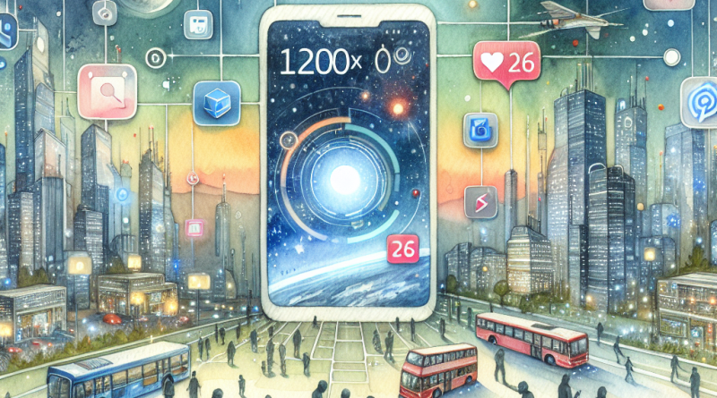Illustration of ios 26 interface in a futuristic tech spaces setting, with a determined mood.