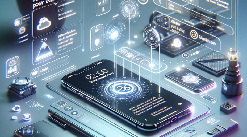 Illustration of iphone on desk in a minimal tech setups setting, with a focused mood.
