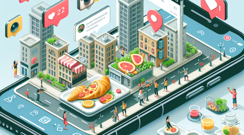 Illustration of iphone thumbnails side by side in a urban cityscapes setting, with a inspired mood.