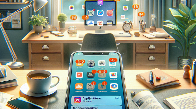 Illustration of iphone on desk in a cozy home environments setting, with a inspired mood.