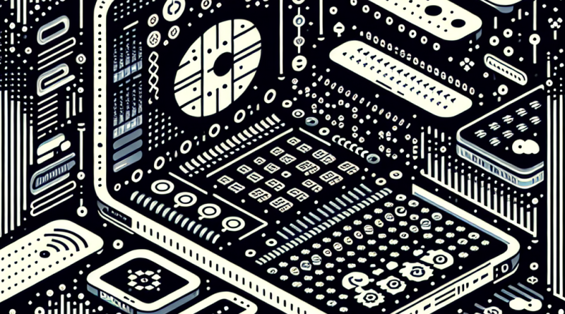 Illustration of ios 26 interface in a futuristic tech spaces setting, with a creative mood.