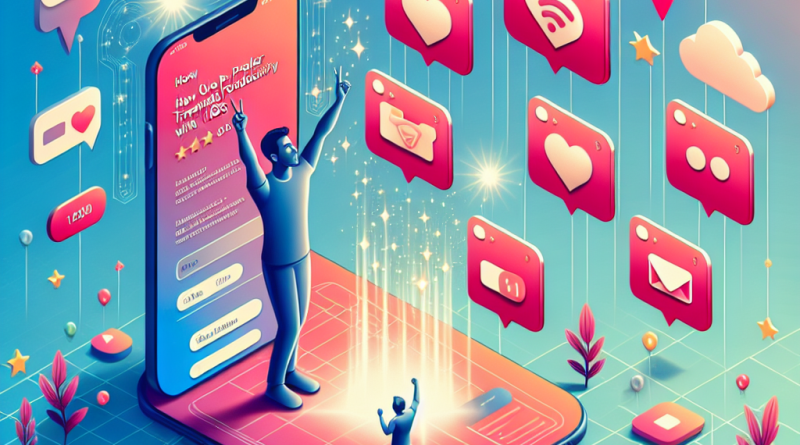 Illustration of iphone thumbnails side by side in a abstract digital gradients setting, with a happy mood.