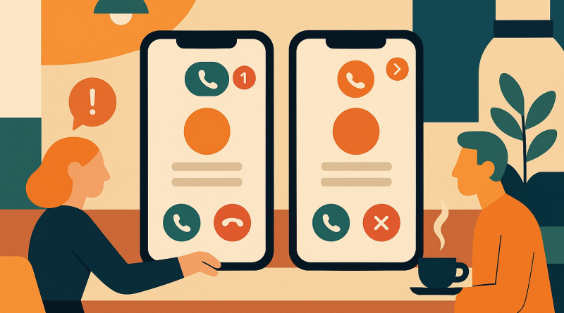 Illustration of iphone thumbnails side by side in a coffee shops setting, with a creative mood.